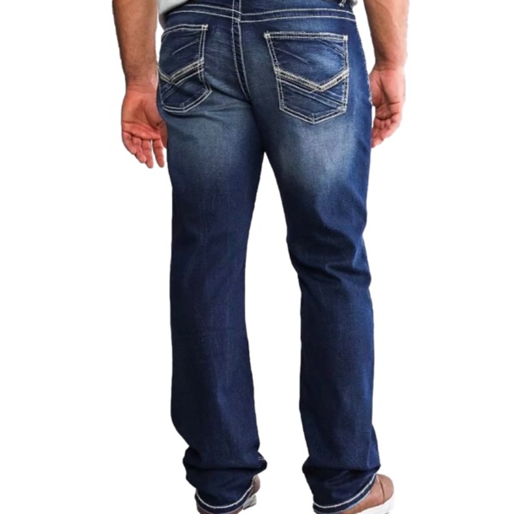 BKE Denim Tyler Relaxed Fit Jeans in Blue Wash Men’s 32/33